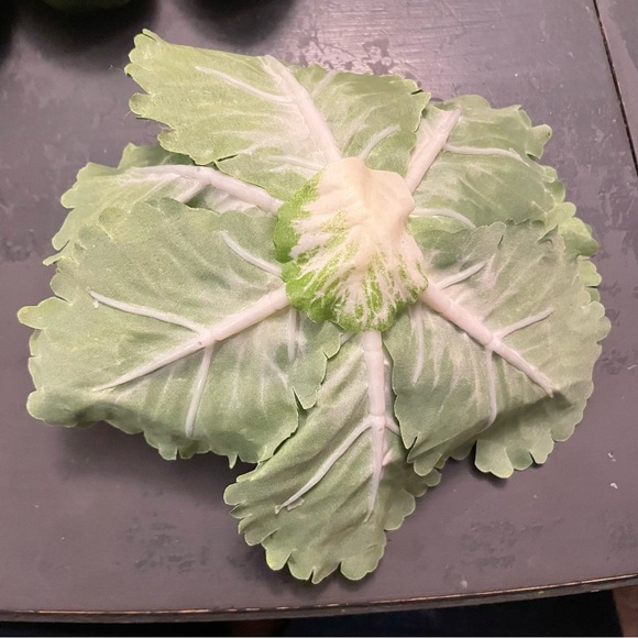 Faux Cabbage Artificial Vegetables Realistic Fake Food Plant Prop - Picture 2 of 2
